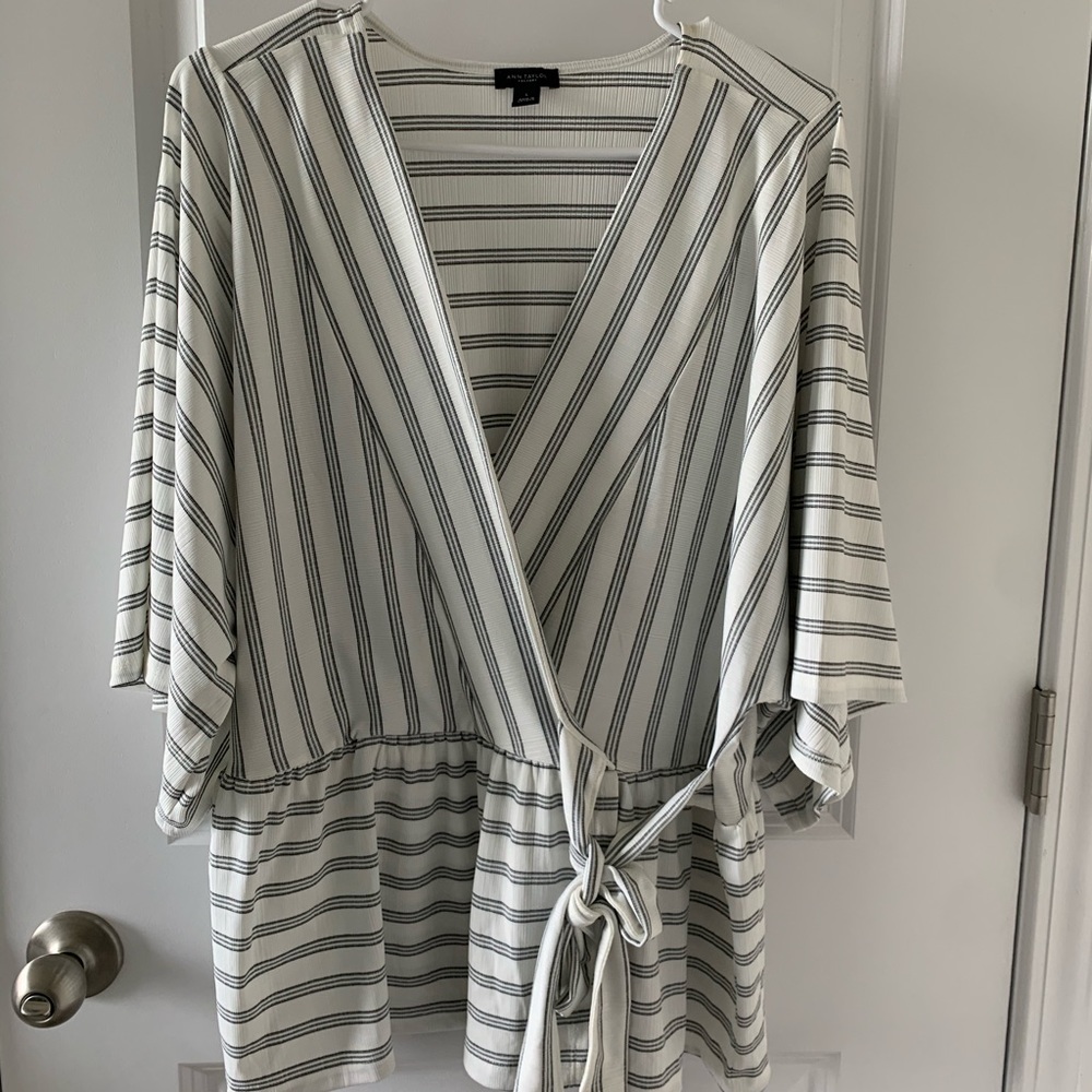 Striped Kimono Wrap top